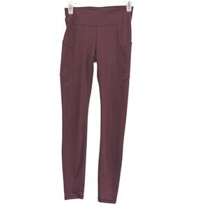 Lululemon Women's Speed It Up Burgundy‎ Leggings High Rise Athletic Yoga 4